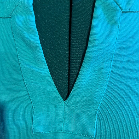 Jones New York woman size 2x teal 3/4 sleeve top - Picture 3 of 3